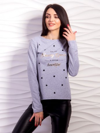Легкий светр із блискучим написом. Арт.2217