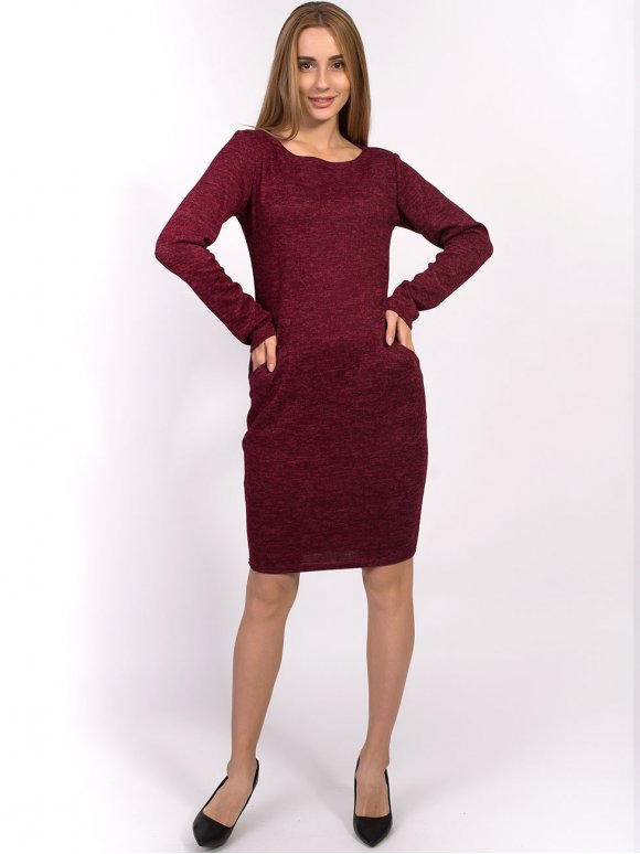 Трикотажна сукня з кишенями. Арт.2130