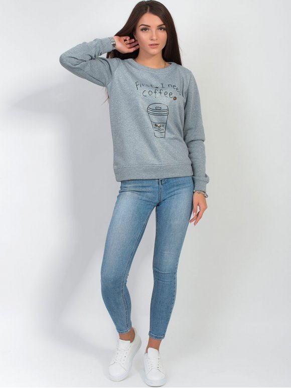 Батнік з трендовим принтом 2850