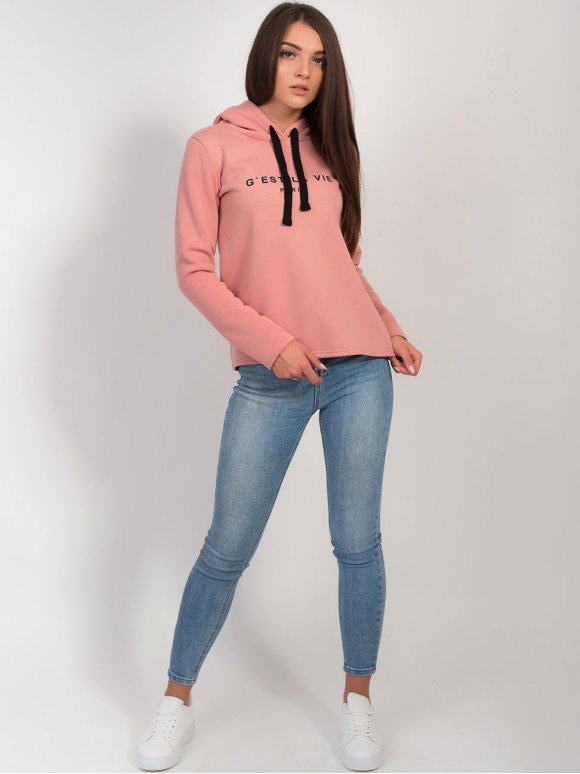 Толстовка з капюшоном і надписом 2852