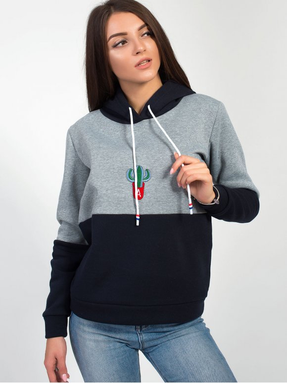 Худи с капюшоном и вышивкой 2854