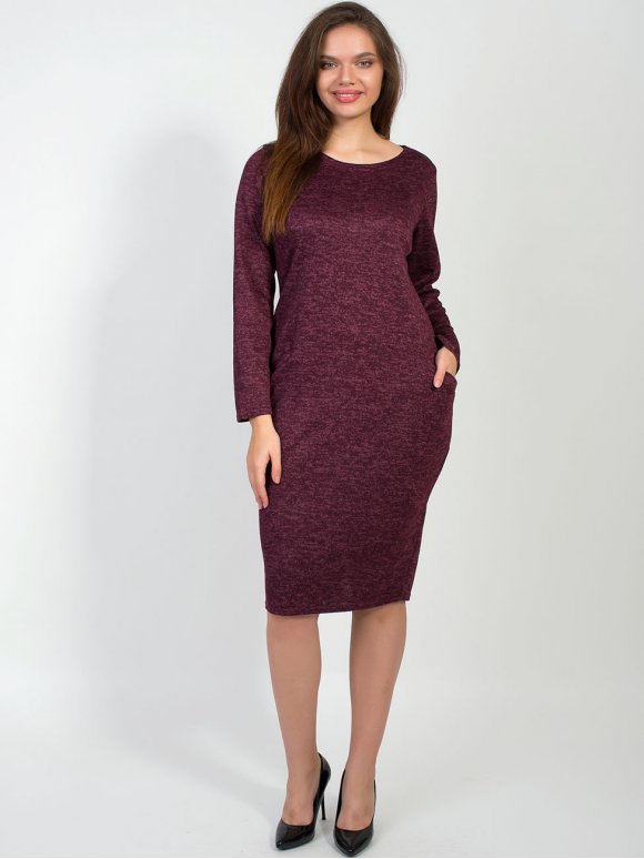 Трикотажна сукня з кишенями 2156