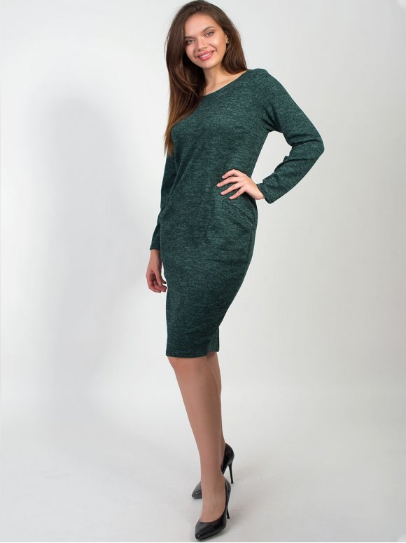 Трикотажна сукня з кишенями 2156