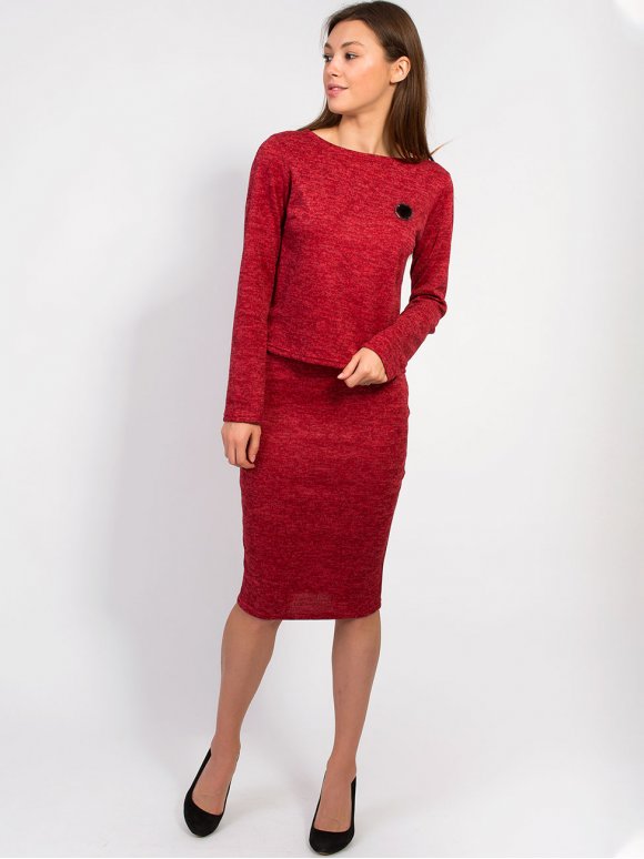 Костюм двійка з спідницею 2869