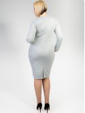 Трикотажное платье с карманами 2156