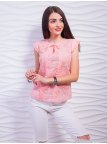 Ефектна блуза з тонкої тканини з вирізом-крапелькою. Арт.2345