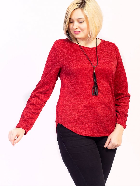 М'яка кофта size+ з кулоном. Арт.2605