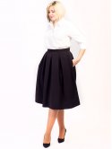 Красивая свободная юбка size+ с удобными карманами. Арт.2618