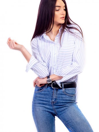 Блуза с асимметричной полоской 2650