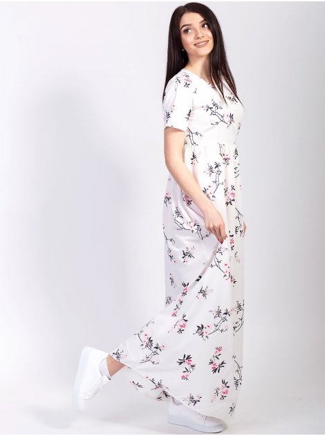 Актуальное длинное платье с цветочным принтом 2741