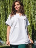 Блуза size+ с оригинальными карманами 2713