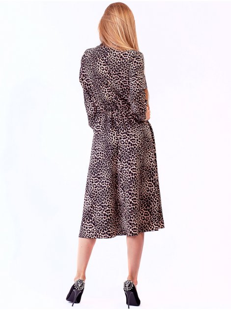 Воздушное платье в леопардовый принт 2782