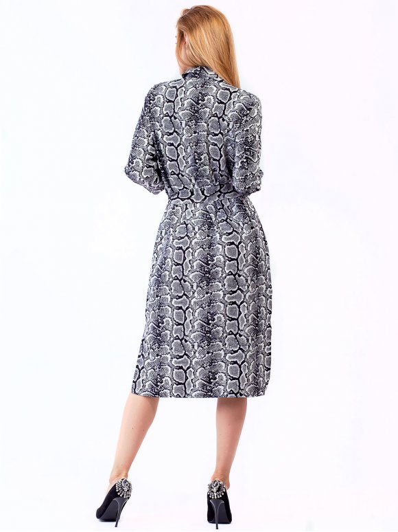 Лёгкое платье в змеиный принт 2790