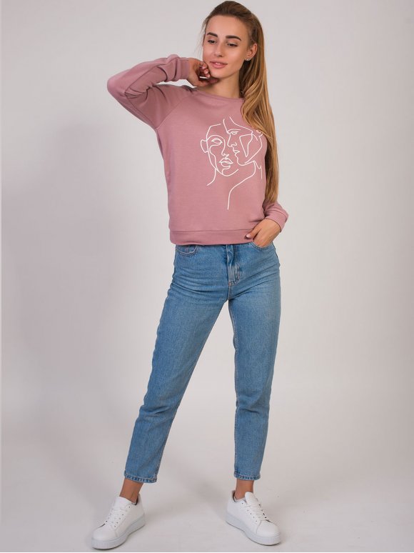 Стильний джемпер з рукавом реглан 2818