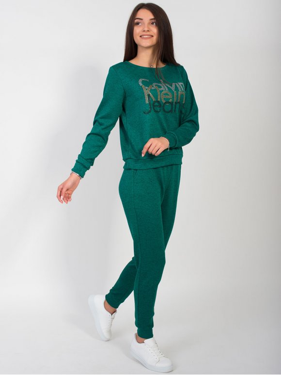 Спортивный костюм со стразами 2793