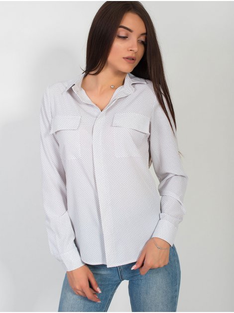Блуза в дрібний горошок 2810