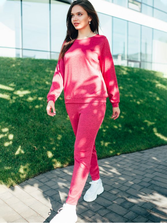 Трикотажний брючний костюм 2827