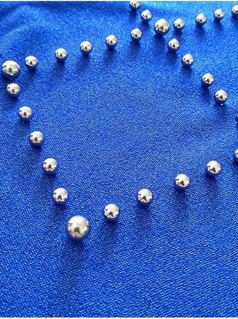 Сукня з металіка, декорована перлинами. Арт.2260