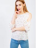Лёгкая блуза в цветочный принт 2956
