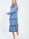 Модна сукня міді з рюшами 2950