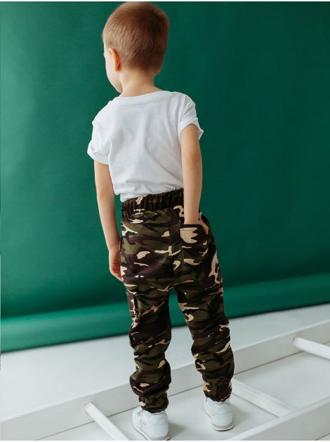 Дитячі камуфляжні брюки карго 10002