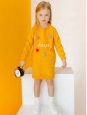 Дитяча сукня з вишивкою і помпонами 10015