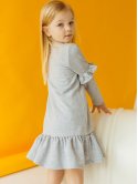 Детское платье с оригинальным принтом и рюшами 10014