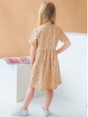Детское платье в горошек с карманами 10037