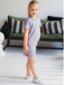 Дитяча трикотажна сукня з лампасами 10046