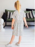 Дитяча сукня в горошок з кишеньками 10037