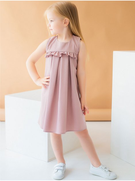 Красивое детское платье с рюшей 10042