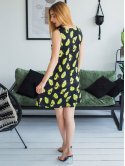 Красивое летнее платье с принтом "авокадо" 2975