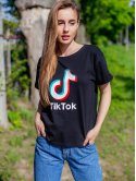Трендовая футболка с логотипом "TikTok" 3010