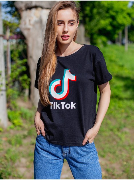 Трендова футболка з логотипом "TikTok" 3010