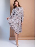 Платье-миди size+ в флоральный принт 3100