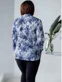 Блуза size+ з квітковим принтом 3079
