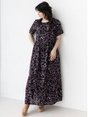 Красива довга сукня size+ в квітковий принт 3224
