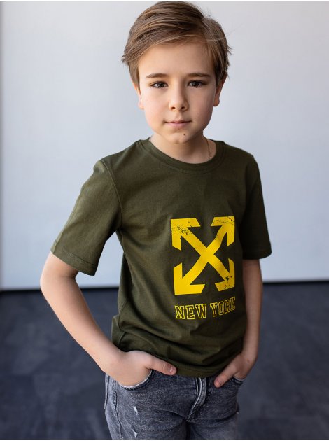 Модная детская футболка с принтом 10087