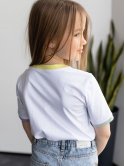 Детская футболка с цветными манжетами 10088