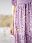 свободное летнее платье-миди в цветок 3230