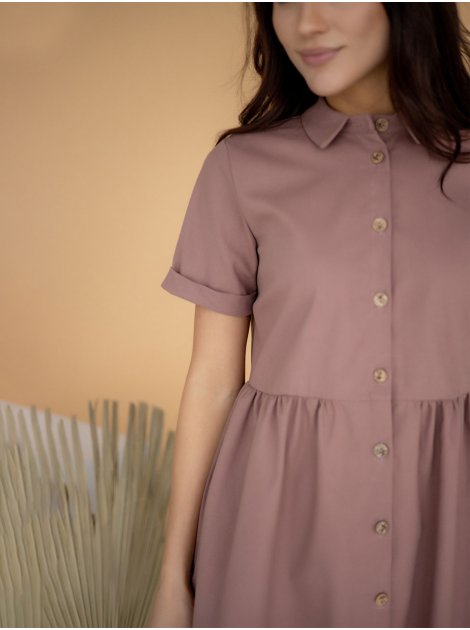 легка сукня-сорочка з льону 3223