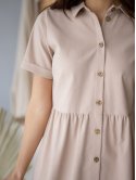 легкое льняное платье-рубашка 3223
