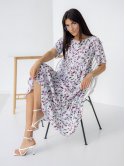 Сукня-міді з легкої тканини в квітковий принт 3255