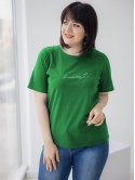 Жіноча футболка size+ з принтом "вільна" 3444