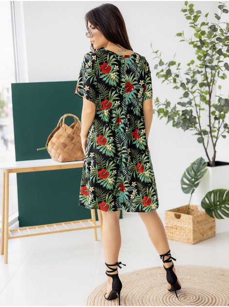 Легка літня сукня з флоральним принтом 3250