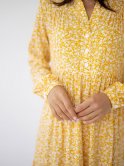 Вільна сукня міді з принтом в квітковий принт 3282