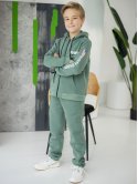 Дитячий костюм на блискавці з трендовим принтом 10102