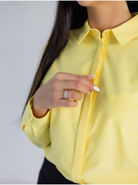 Класична блуза size+ з супатною застібкою 3321