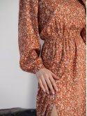 Штапельна сукня в квітковий принт 3399