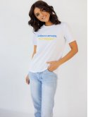 Патріотична футболка з принтом "Доброго вечора, ми з України" 3424